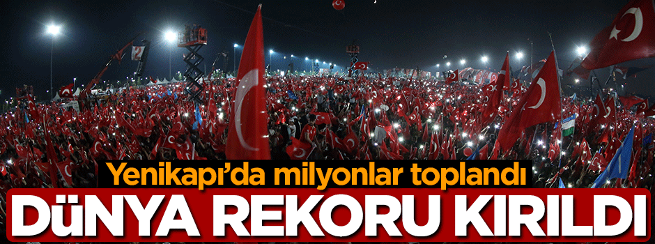 Yenikapı'da Dünya rekoru kırıldı!