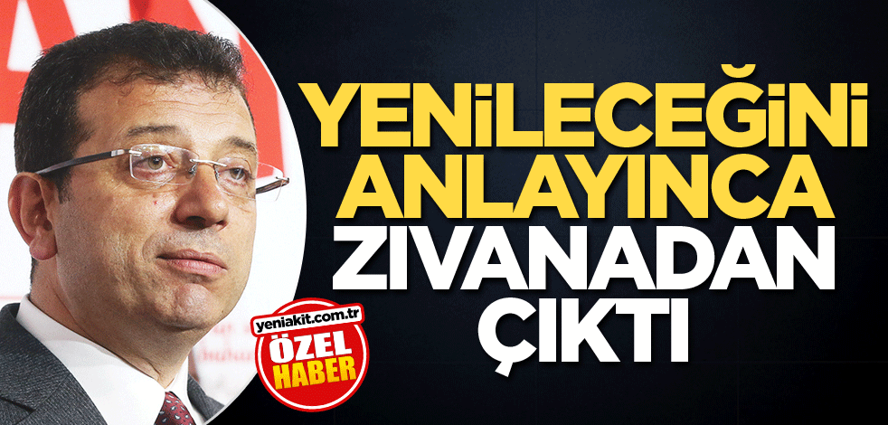Yenileceğini anlayınca zıvanadan çıktı