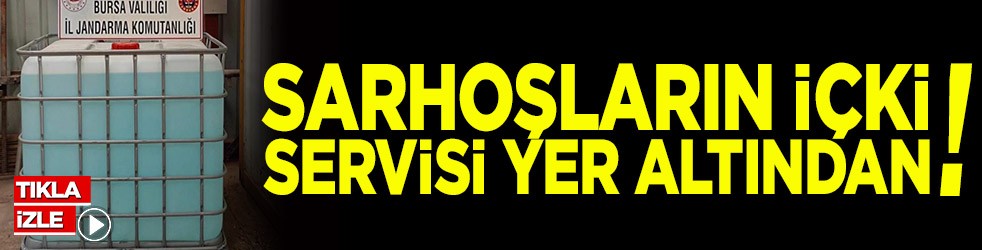 Yer altından sarhoşlara içki servisi!