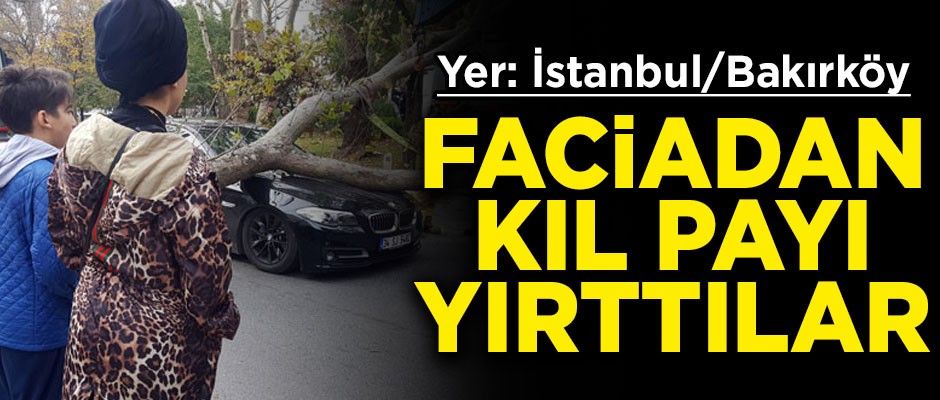 Yer İstanbul/Bakırköy! Faciadan kıl payı yırttılar