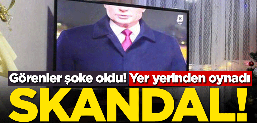 Yer yerinden oynadı! Yayını kesmek zorunda kaldılar
