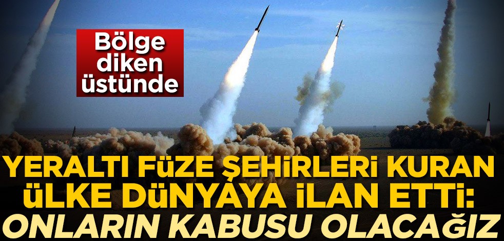 Yeraltı füze şehirleri kuran İran'dan gözdağı: Onların kabusu olacağız