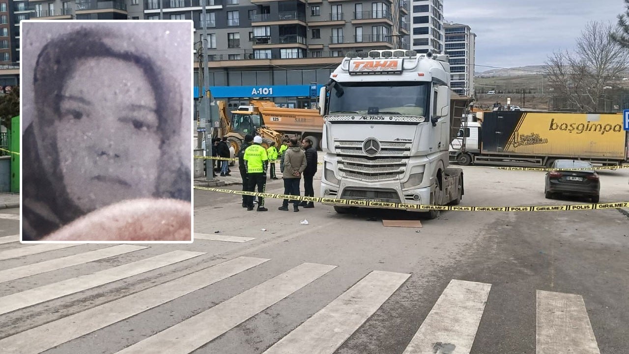 Yere düşen cüzdanını alıyordu kamyon ezdi