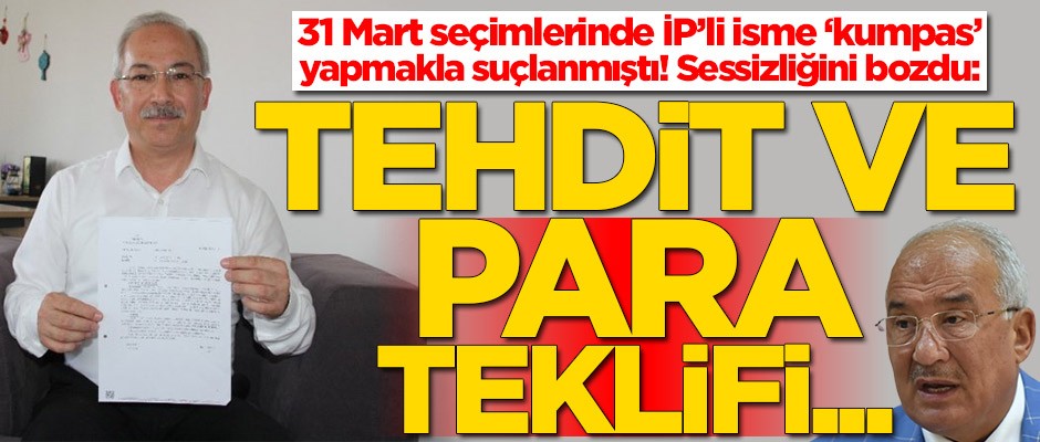 Yerel seçimlerde ismi kumpas ile anılmıştı! Sessizliğini bozdu