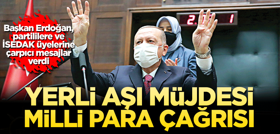 Yerli aşı müjdesi millî para çağrısı