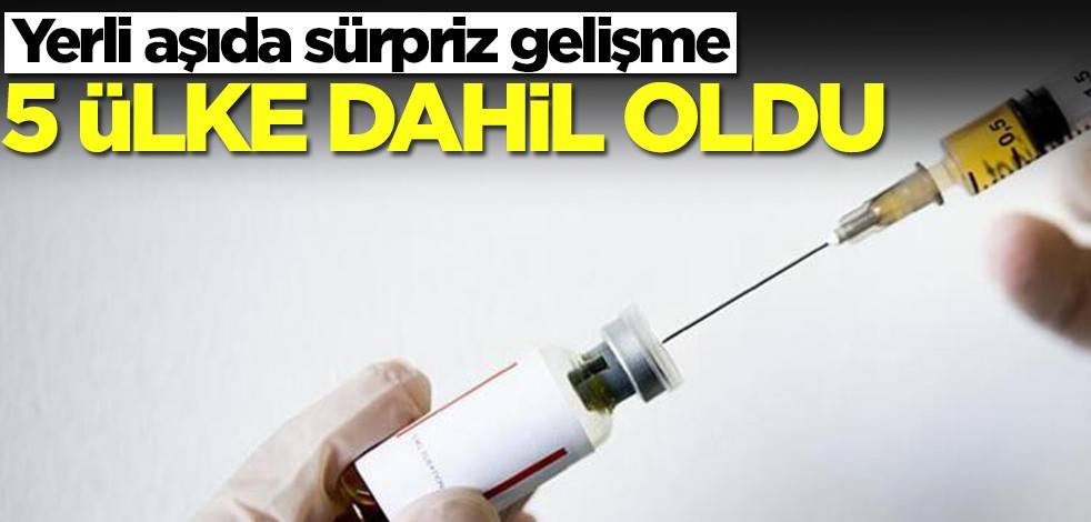 Yerli aşı TURKOVAC'ta sürpriz gelişme! 5 ülke dahil oldu
