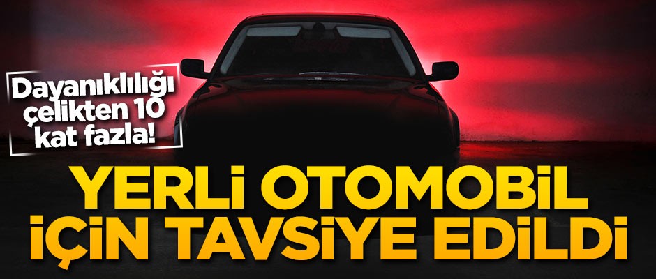 Yerli otomobil için kenevir tavsiyesi!