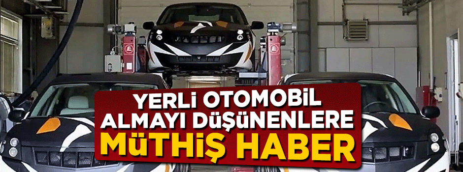 Yerli otomobilde vergi muafiyeti