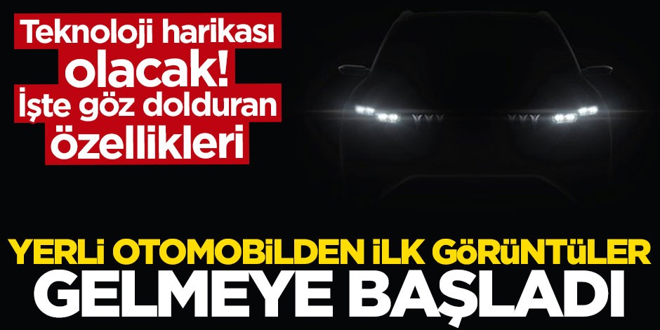 Yerli otomobilin tanıtım töreninden ilk görüntüler gelmeye başladı!