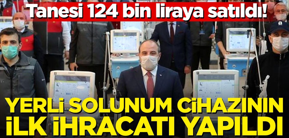 Yerli solunum cihazında ilk ihracat yapıldı