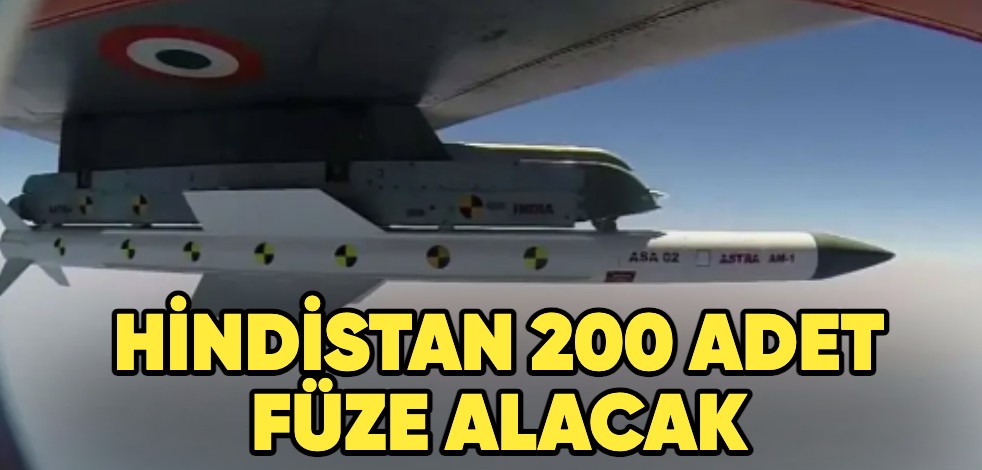 Yerli üretimi arttırma çabası! Hindistan 200 adet füze alacak