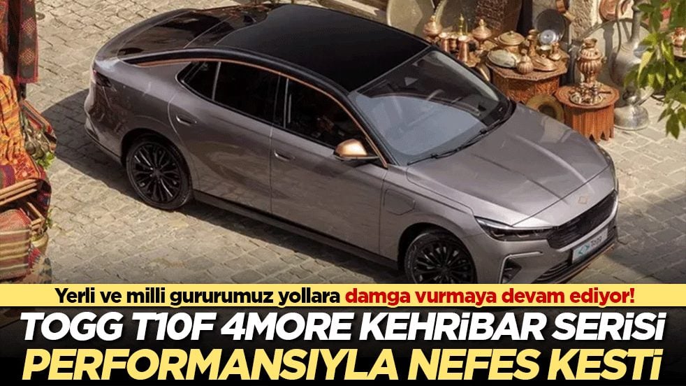 Yerli ve milli gururumuz yollara damga vurmaya devam ediyor! Togg T10F 4More Kehribar Serisi performansıyla nefes kesti