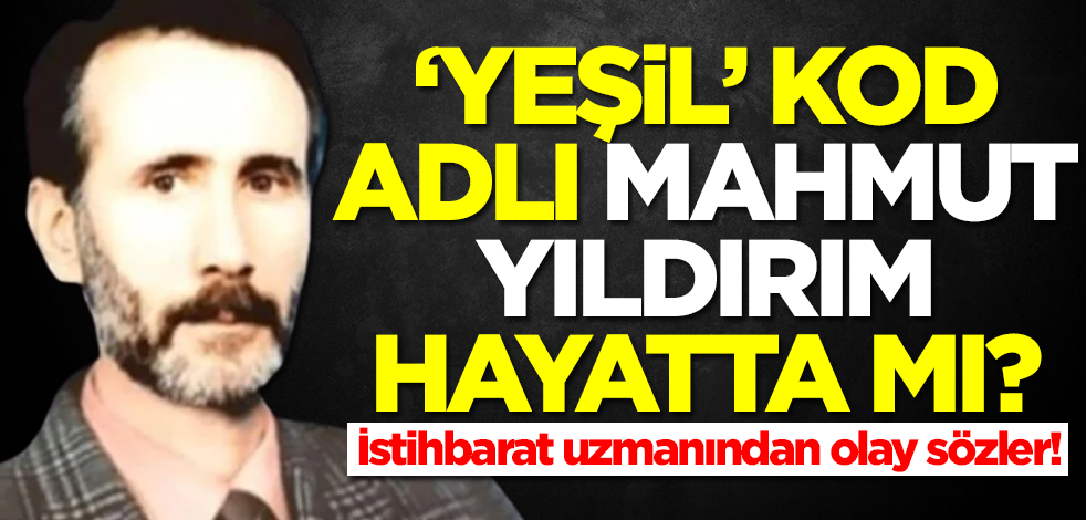'Yeşil' kod adlı Mahmut Yıldırım yaşıyor mu? İstihbarat uzmanından olay sözler