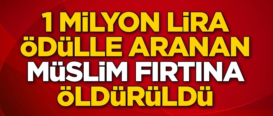 Yeşil listedeki terörist öldürüldü