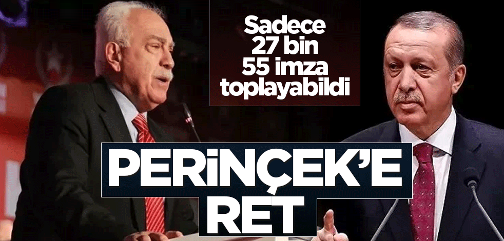 Yeterli imzayı toplayamayan Perinçek'e Cumhur İttifakı'ndan ret