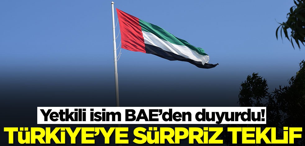 Yetkili isim BAE’den duyurdu! Türkiye'ye beklenmedik teklif