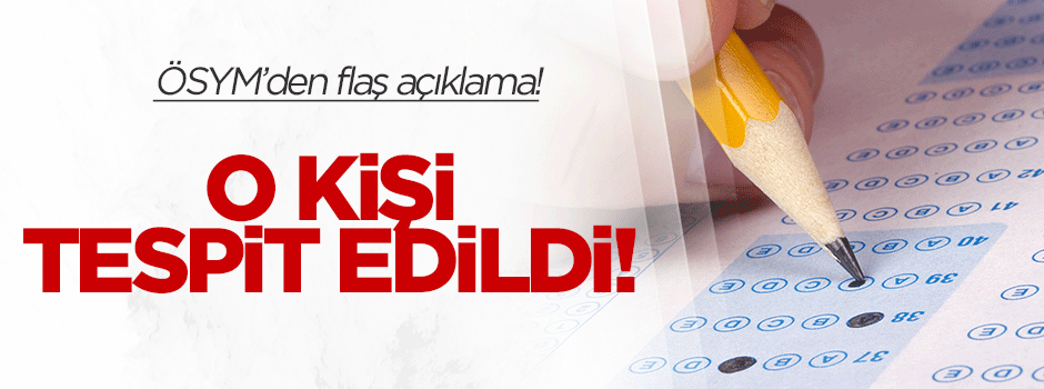 YGS kitapçık görüntüsünü yayınlayan öğrenci tespit edildi