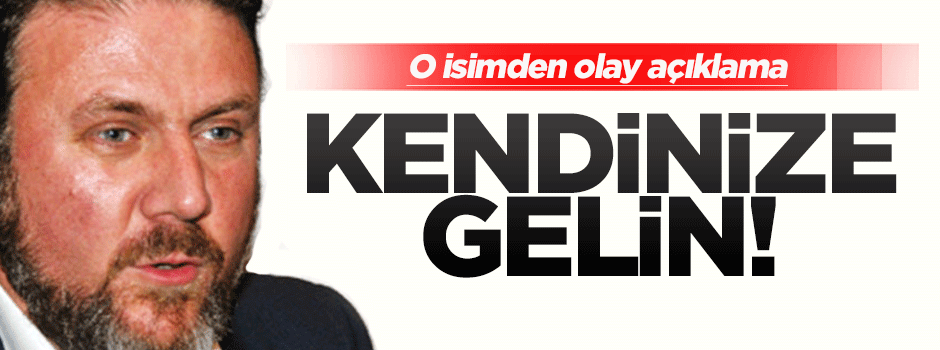 Yiğit Bulut: Kendinize gelin!