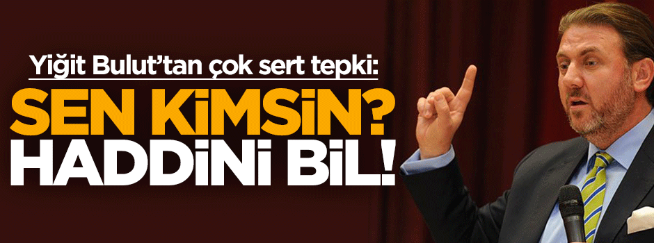 Yiğit Bulut'tan Avrupa Parlamentosu'na çok sert tepki