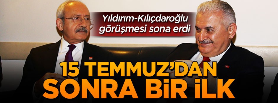 Yıldırım - Kılıçdaroğlu görüşmesi sona erdi