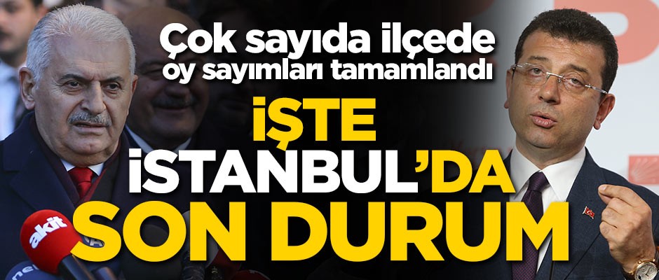 Yıldırım'la İmamoğlu arasındaki son oy durumu açıklandı