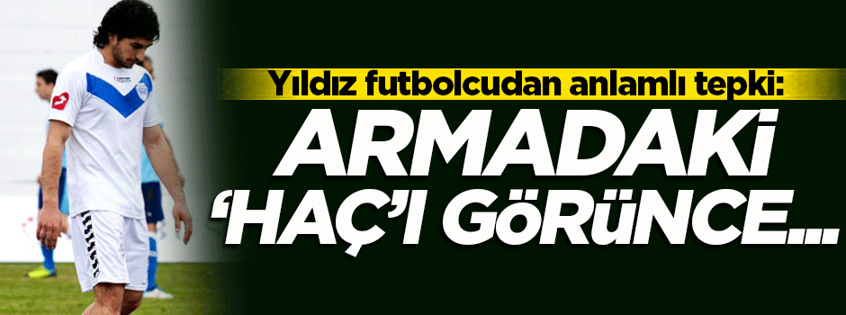 Yıldız futbolcudan anlamlı tepki! Formadaki Haç işaretini görünce takımdan ayrıldı