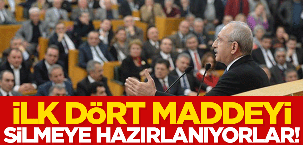 Yıllar önce bu bahane ile masayı devirmişlerdi! CHP Anayasa'nın ilk dört maddesini silmeye hazırlanıyor