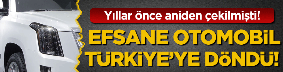  Yıllar önce çekilmişti: Efsane otomobil Türkiye'ye geri dönüyor!
