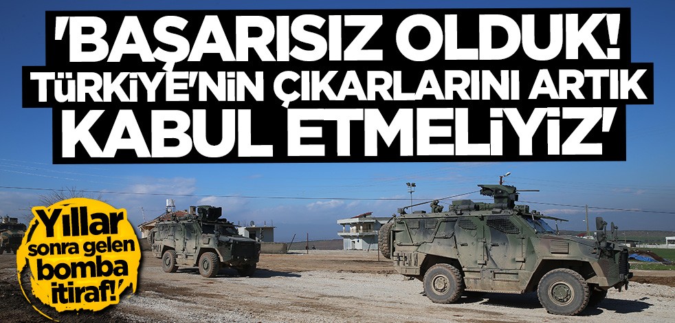 Yıllar sonra gelen bomba itiraf: Başarısız olduk