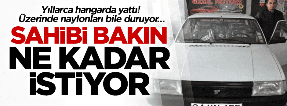 Yıllarca hangarda yattı! Üzerinde naylonları bile duruyor… Sahibi bakın ne kadar istiyor