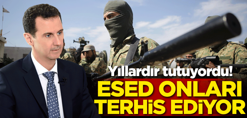 Yıllardır tutuyordu! Esed onları terhis ediyor