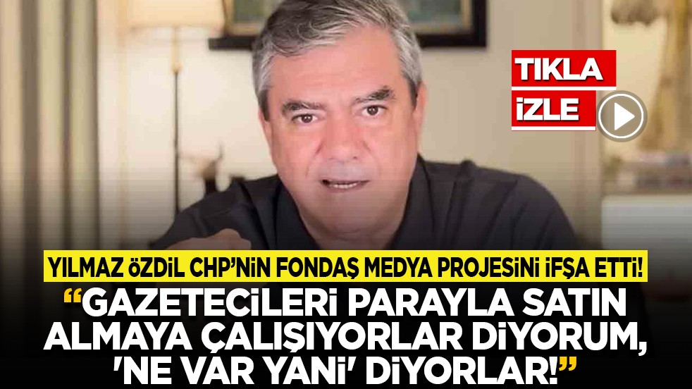 Yılmaz Özdil CHP’nin fondaş medya projesini ifşa etti! "Gazetecileri parayla satın almaya çalışıyorlar diyorum, 'Ne var yani' diyorlar!"