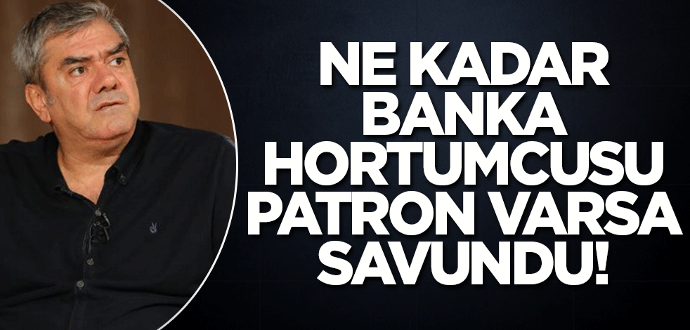 Yılmaz Özdil Dezenformasyon Yasası'nı hedef aldı! Banka hortumcusu ne kadar patron varsa savundu