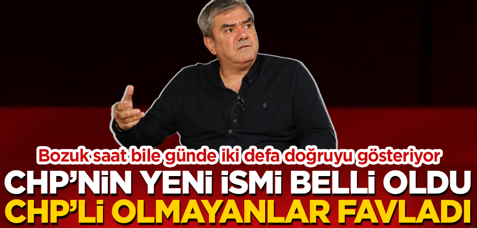 Yılmaz Özdil ironi yaptı ama CHP'ye en yakışan ismi buldu: C'ovid H'alk P'artisi