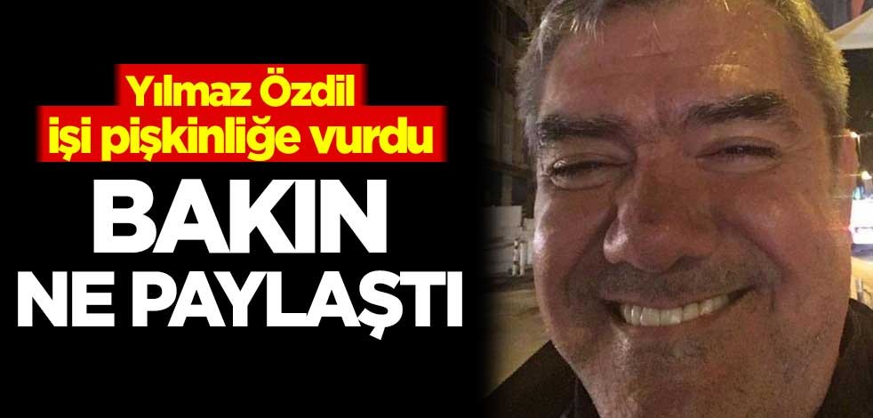 Yılmaz Özdil işi pişkinliğe vurdu