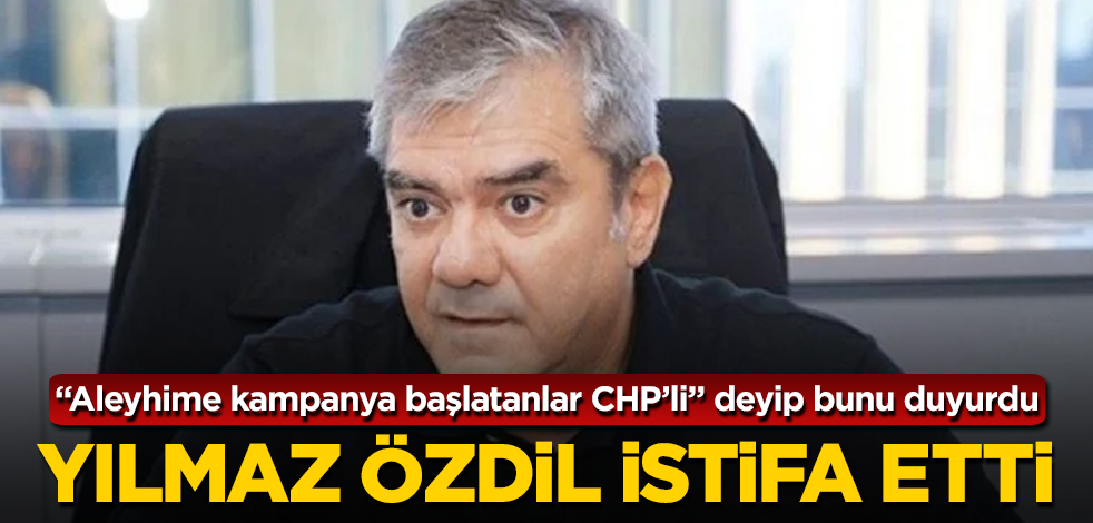 Yılmaz Özdil istifa etti! "Aleyhime kampanya başlatanlar CHP’li" deyip bunu duyurdu