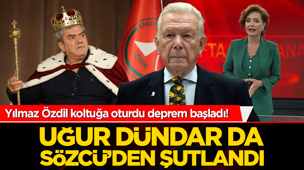 Yılmaz Özdil koltuğa oturdu deprem başladı! Uğur Dündar da Sözcü’den şutlandı