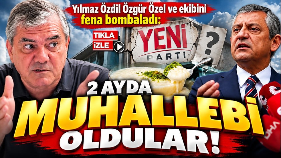 Yılmaz Özdil Özgür Özel ve ekibini fena bombaladı: 2 ayda muhallebi oldular!