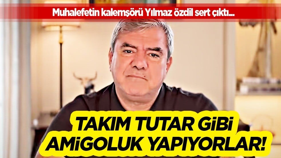 Yılmaz Özdil'den tepki: Amigoluk yapıyorlar