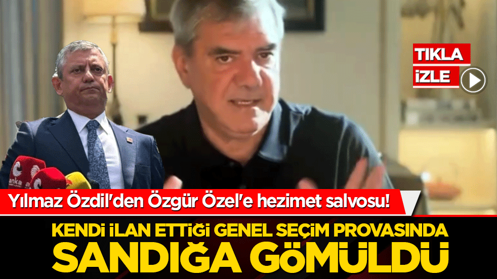 Yılmaz Özdil'den Özgür Özel'e hezimet salvosu! Kendi ilan ettiği genel seçim provasında sandığa gömüldü!