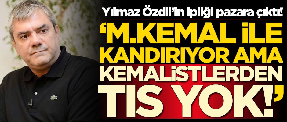Yılmaz Özdil'in ipliğini pazara çıkardı! 'Kemalistlerden neden tıs yok?'