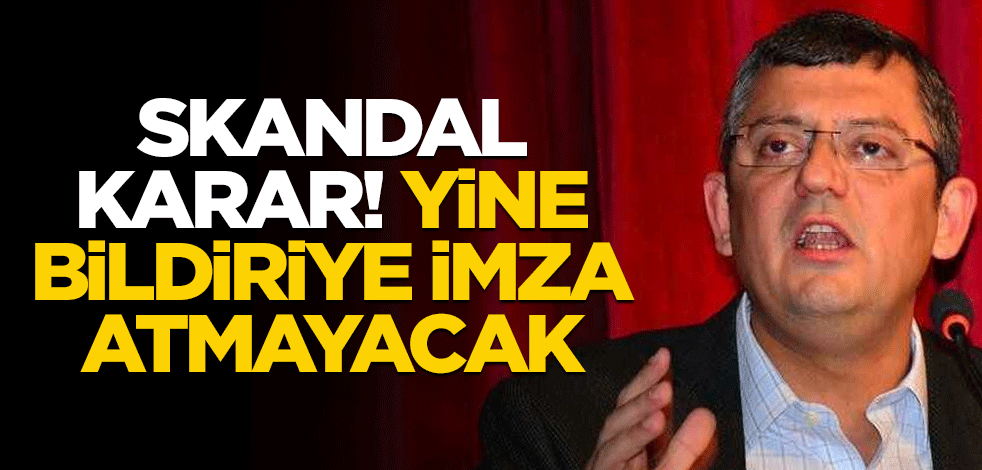 Yine CHP, yine teröristleri koruyan karar! Bildiriye imza atmadılar