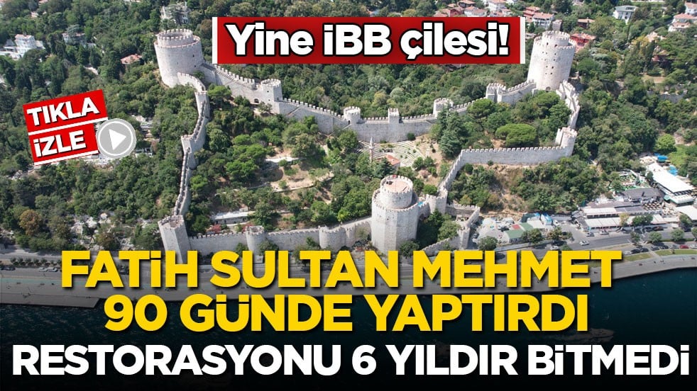 Yine İBB çilesi! Fatih Sultan Mehmet 90 günde yaptırdı, restorasyonu 6 yıldır bitmedi