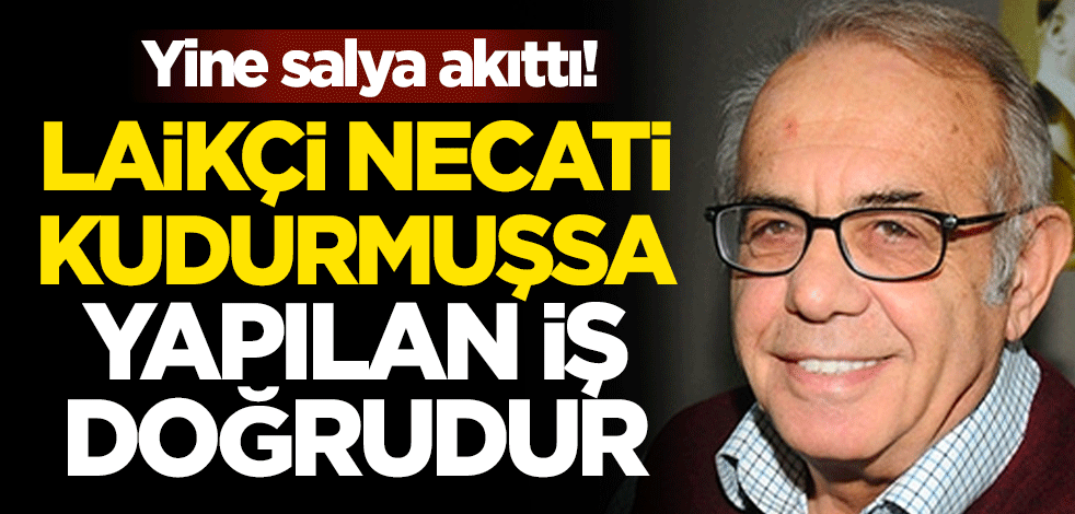 Yine salya akıttı! Laikçi Necati kudurmuşsa yapılan iş doğrudur