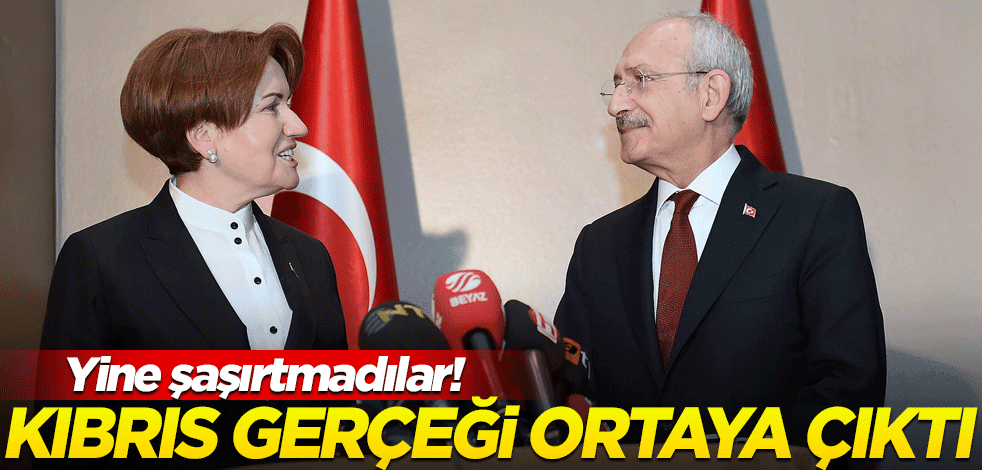 Yine şaşırtmadılar! CHP ve İYİ Parti hakkındaki Kıbrıs gerçeği ortaya çıktı