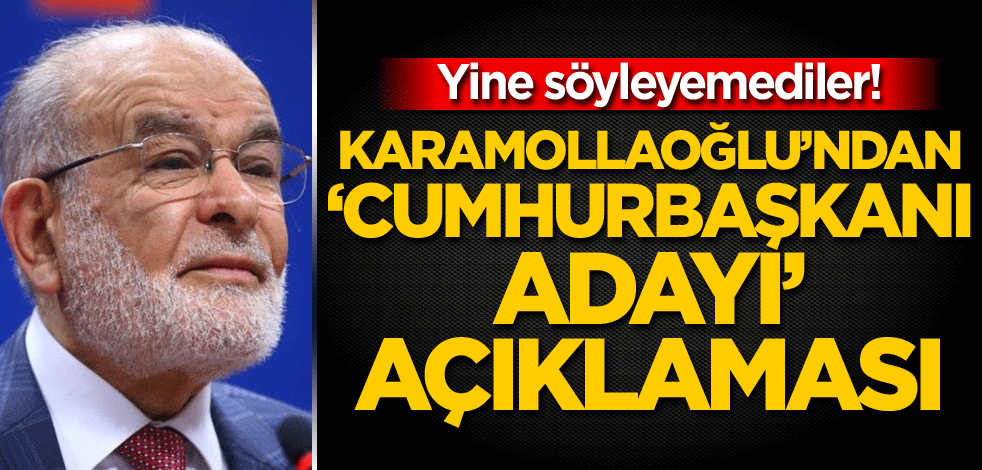 Yine söyleyemediler! Karamollaoğlu'ndan 'cumhurbaşkanı adayı' açıklaması