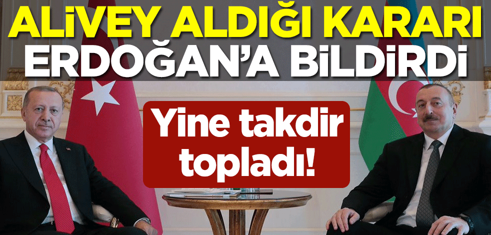 Yine takdir topladı! Alivey aldığı kararı Erdoğan'a bildirdi