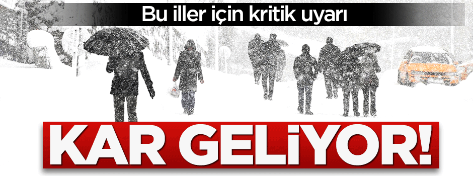 Yoğun kar yağışı uyarısı!