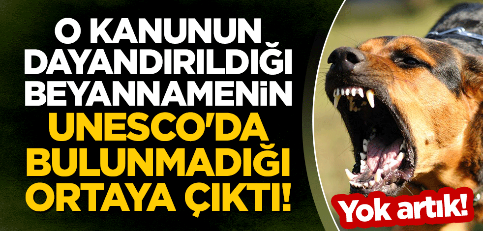 Yok artık! 5199 sayılı kanunun dayandırıldığı beyannamenin UNESCO'da bulunmadığı ortaya çıktı!
