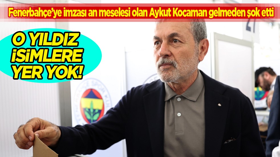 Yok artık hocam: Aykut Kocaman gelmeden şok etti: Talisca ve Guendouzi'ye yer yok